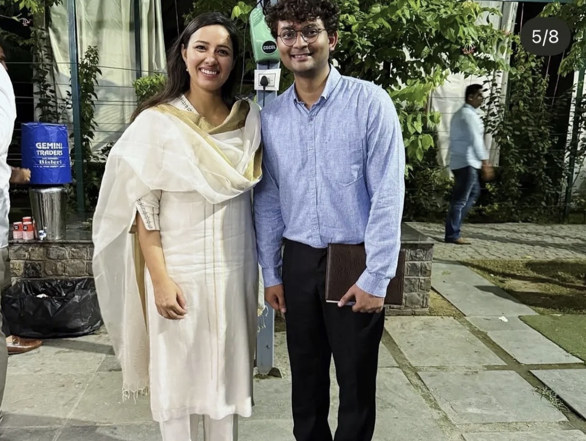 Prof. Aditi Singh with Abhishek Sharma